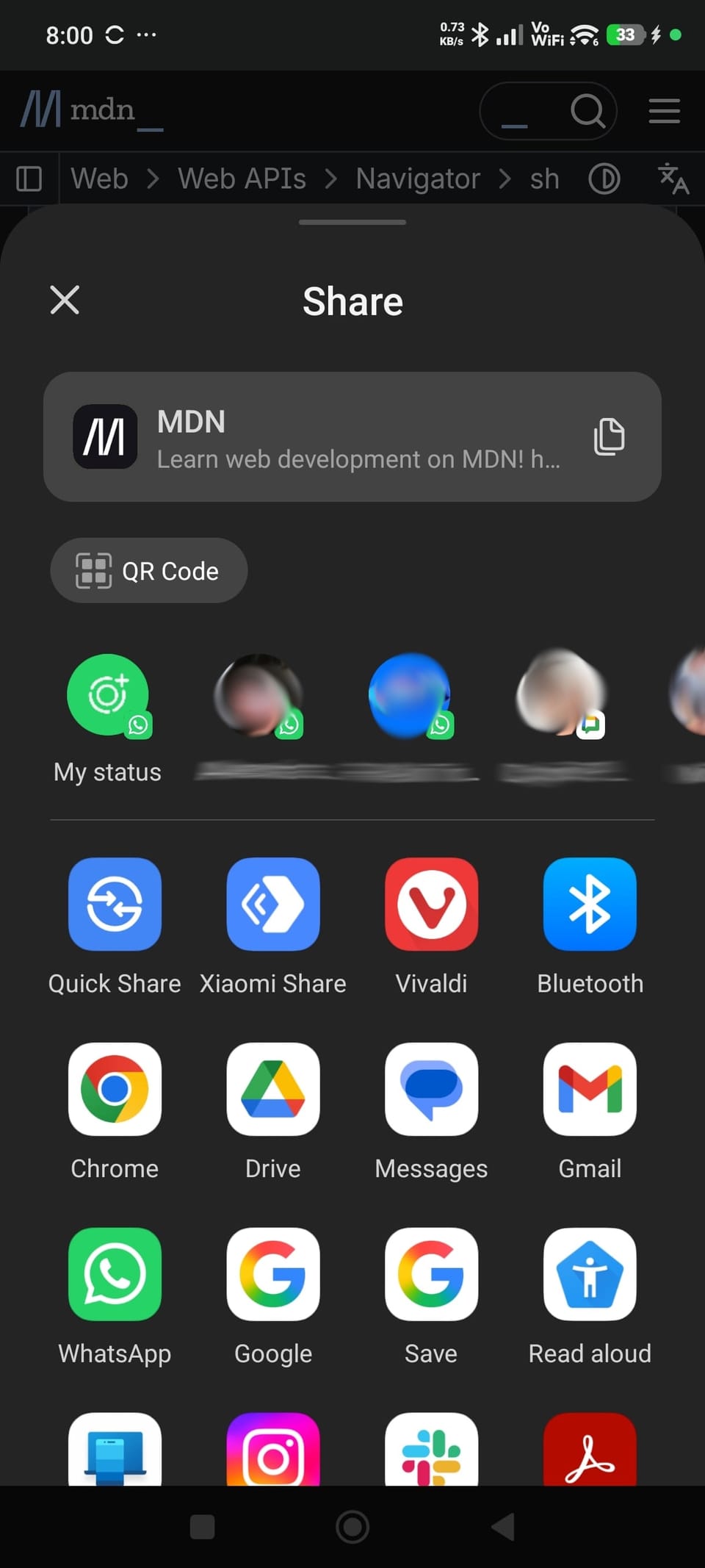 How to fix native share popup menu closing immediately on mobile